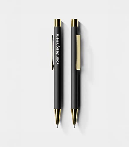 Pen with golden touch