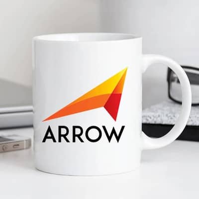 Logo printed mugs