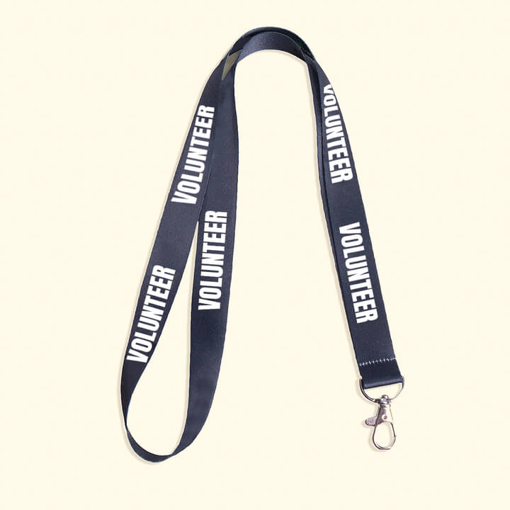 Text printed lanyard