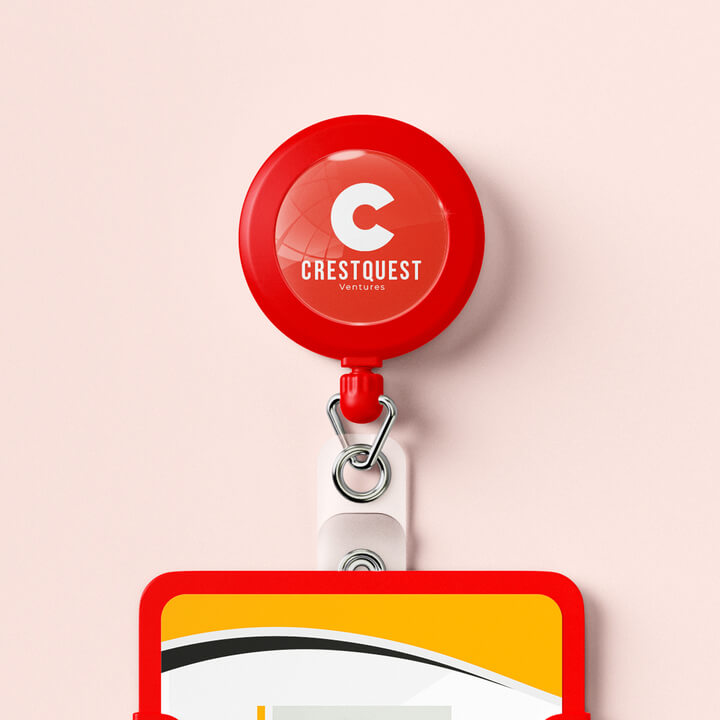 Logo printed retractable holder