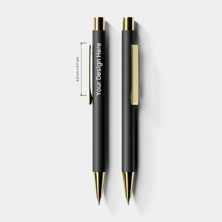 Pen with golden touch
