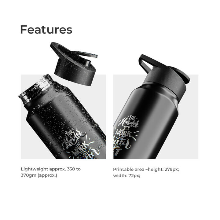 Single Wall Stainless Steel Sports Bottle